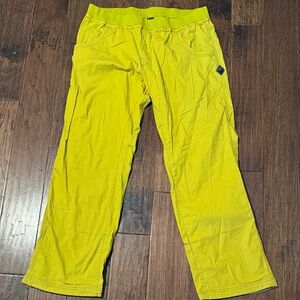 Prana Yellow Sweatpants